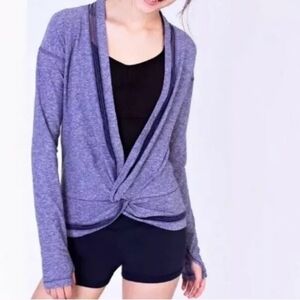 Avivva by Lululemon own the move twist knot faux wrap shrug.